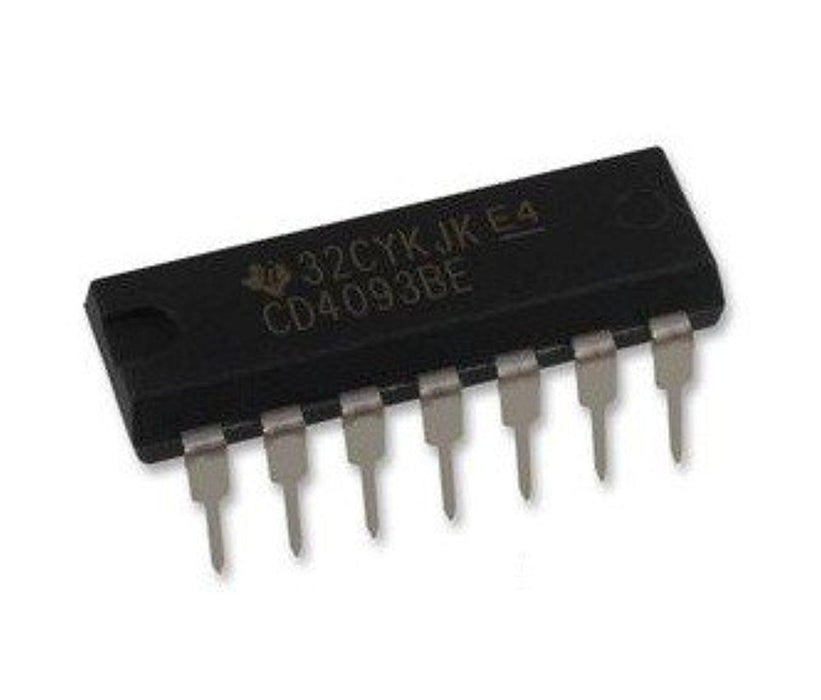 CD4093BE CD4093 CMOS Quad 2-Input NAND Schmitt Triggers Breadboard-Friendly IC DIP-14