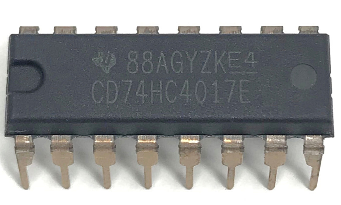 CD74HC4017E CD74HC4017 74HC4017 High Speed CMOS Logic Decade Counter/Divider with 10 Decoded Outputs Breadboard-Friendly IC DIP-16 DIP16