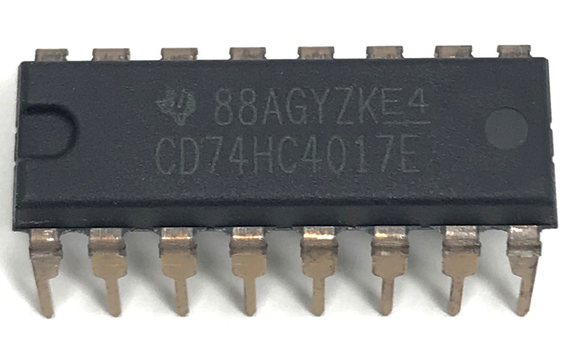 CD74HC4017E CD74HC4017 74HC4017 High Speed CMOS Logic Decade Counter/Divider with 10 Decoded Outputs Breadboard-Friendly IC DIP-16 DIP16