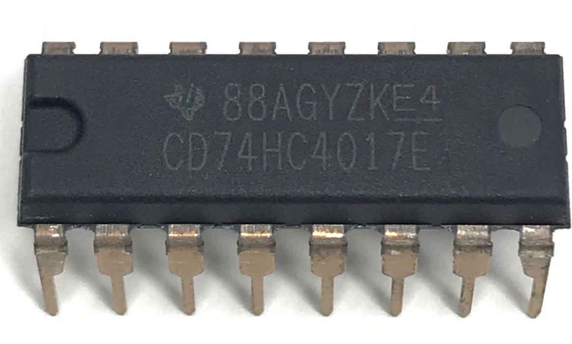 CD74HC4017E CD74HC4017 74HC4017 High Speed CMOS Logic Decade Counter/Divider with 10 Decoded Outputs Breadboard-Friendly IC DIP-16 DIP16