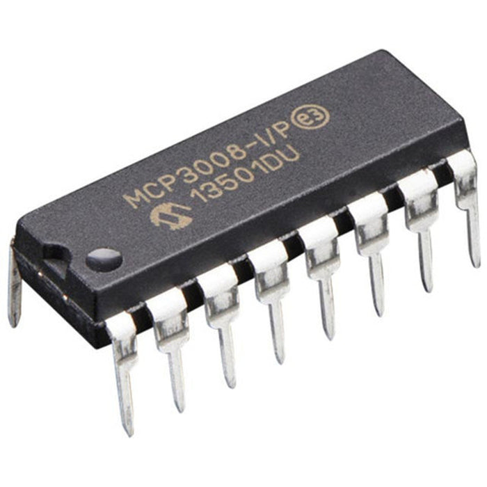 MCP3008-I/P MCP3008 8-Channel 10-Bit A/D Converters SPI IC