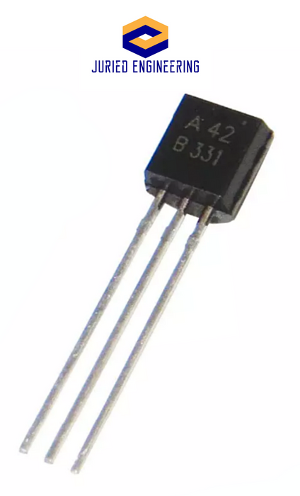 MPSA42 Silicon Planar Epitaxial High Voltage NPN Bipolar BJT Transistor, NPN, 300 V, 625 mW, 500 mA, 40 hFE TO-92