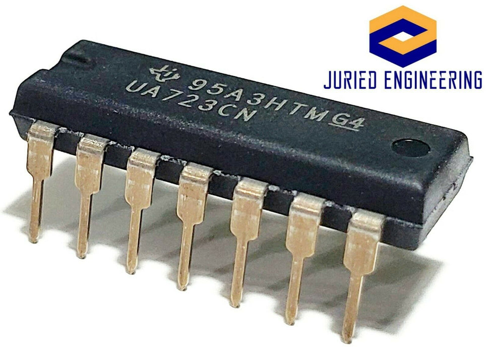 UA723CN UA723 (Direct Replacement LM723CN LM723) Adj. Voltage Regulator IC 2-37V + Socket