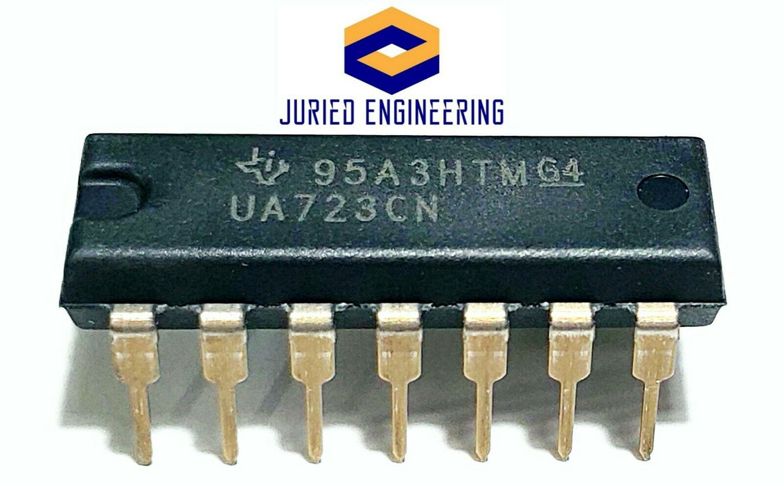 UA723CN UA723 (Direct Replacement LM723CN LM723) Adj. Voltage Regulator IC 2-37V + Socket