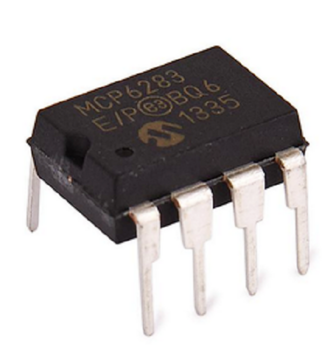 MCP6283-E/P MCP6283 450 µA, 5 MHz Gain Bandwidth Rail-to-Rail Op Amp Operational Amp DIP-8 Breadboard-Friendly